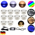 1-50er Set 230V LED Garten Boden Einbaustrahler Treppenbeleuchtung Außen Lampe