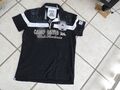 Herren Camp David Poloshirt, Kurzarm, Grösse M, schwarz