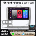 Autoradio Für Ford Focus MK2 MK II 2004-11 Android 12 Carplay Navi WIFI 4G 4+64G