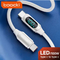 Toocki USB C zu USB C Kabel 100W mit Anzeige PD Schnell Ladegerät USB-C