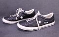 Converse One Star OX Unisex Chucks Sneaker Gr. 40 schwarz weiß Leder CB2884