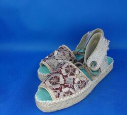 IMAYIN Sandalen Schuhe Damen Espadrilles Gr 41 Bunt Stickerei Ibiza Np 160 Neu