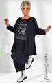 Lagenlook Oversize Tunika Long Shirt Strass XL XXL XXXL 44 46 48 50 52 54 56 58