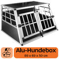 Alu Hundetransportbox Auto Hundebox Transportbox Aluminium 89 x 69 x 50 Petigi