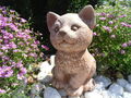 Steinfigur Katze,157/3 Gartenfigur Gartendeko Geschenk Figur Steinguss Tierfigur