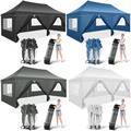 Pavillon Faltpavillon 3x3m 3x6m Wasserdicht Partyzelt Festzelt Gartenzelt Pop Up