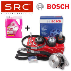 2x BOSCH ZAHNRIEMEN SRC ROLLENSATZ WAPU FÜR VW GOLF 5 6 POLO 6N 9R IBIZA 1.4 16V