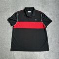 LACOSTE Herren Tennis Poloshirt Kurzarm 2XL Polohemd Polo T- Shirt 24020 Schwarz