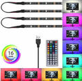 LED Band Backlight TV Hintergrund-Beleuchtung USB Licht Streifen 2*0.5m+2*1m Kit