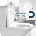 Woltu Toilettendeckel mit Kindersitz - Weiß