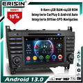 Android 13 8-Kern Autoradio GPS Navi DAB+ Mercedes Benz CLC/G/C Klasse W203 W463