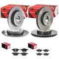 brembo SPORT BREMSENSET VORNE + HINTEN passend für VOLVO C30 C70 S40 V50