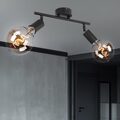 Deckenleuchte Spotlampe Spotstrahler LED Filament Strahler schwenkbar 2-Flammig