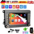 Android 13 Autoradio Carplay GPS Navi RDS Für VW Touran Golf 5 6 Polo EOS + Kam