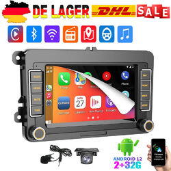 Android 13 Autoradio Carplay GPS Navi RDS Für VW Touran Golf 5 6 Polo EOS + Kam