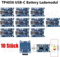 TP4056 Micro USB 18650-Li-Ion Lademodul 5V 1A Laderegler Charger Schutzschaltung