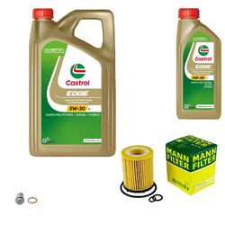 MANN-FILTER Ölfilter 6 L Castrol EDGE Titanium FST 5W-30 für Mercedes B-Klasse