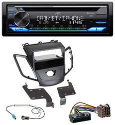 JVC Bluetooth MP3 USB DAB CD Autoradio für Ford Fiesta 10-17 JA8 ohne Display sc