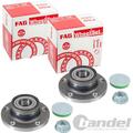 2x FAG RADLAGERSATZ HINTEN passend für AUDI A1 A2 VW POLO 9N 6R SKODA FABIA SEAT