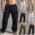 Herren Cargohose Sommerhose Strandhose Jogginghose Sporthose Sweatpant Langhose