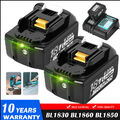 4X 18V 6000mAh Akku Für Makita BL1850 BL1830 BL1860B Led Anzeige / Ladegerät 8AH