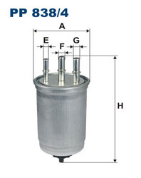 FILTRON (PP 838/4) Kraftstofffilter für FORD JAGUAR SSANGYONG TATA