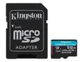 SDCG3/512GB Kingston Canvas Go! Plus Flash-Speicherkarte (microSDXC-an-SD-Ad ~D~