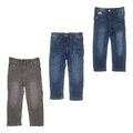 3x Thermohosen Jeans / Mädchen - Gr. 98 - Poco Piano - Dunkelblau - Grau