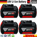 4X Original 8Ah Akku Für Bosch 18V Professional GBA GSR BAT618 BAT609 BAT620 Neu