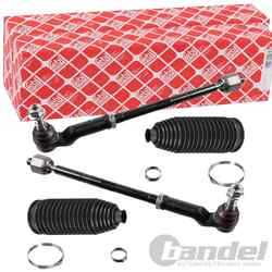 2x FEBI PROKIT SPURSTANGEN MIT LENKMANSCHETTEN Li+Re passend für VOLVO S60 S80