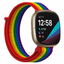 Sport Nylon Loop Armband  Für Fitbit Sense /Sense 2 Versa 3 / 4 Ersatzband Strap
