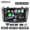 DAB+ Autoradio Carplay Android 13 2+32G GPS NAV RDS Kam Für Mazda 3 BL 2010-2013