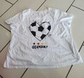 Sheego T-Shirt DEUTSCHLAND WEIß GR. 52/54