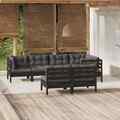 Garten Lounge Set Gartenmöbel Sofa Sitzgruppe 7-tlg. Kiefer Massivholz vidaXL