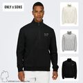 ONLY&SONS Herren Sweatshirt Oversize Fit hoher Kragen Reißverschluss weich