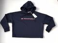 Brandneu mit Etikett 100 % authentisches Tommy Hilfiger Damen kurz geschnittenes Hoody Sweatshirt mit Logo. XS