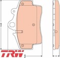 TRW GDB1756 Bremsbelagsatz für Scheibenbremse Bremsbelagsatz Bremsbeläge 