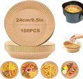 Backpapier Für Heißluftfritteuse 24Cm XXL Airfryer Antihaft-Einweg Pergame 50PCS