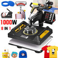 8in1 Hitzepresse 1000W Heißpresse T-Shirtpresse Transferpresse Maschine 30*38CM