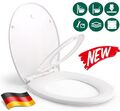 WC Sitz Familien Toilettendeckel mit Absenkautomatik und Kindersitz Klobrille DE