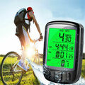 Fahrradcomputer Tachometer LCD Fahrrad Kilometerzähler Radfahren Schwarz