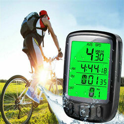 Fahrradcomputer Tachometer LCD Fahrrad Kilometerzähler Radfahren Schwarz