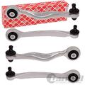 4x FEBI QUERLENKER OBEN für AUDI A6 C6 auch AVANT + QUATTRO A8 4E VW PHAETON