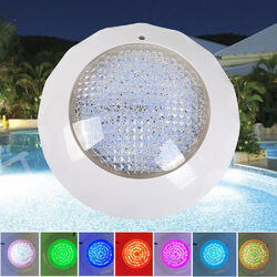 45W LED Unterwasserlampe Schwimmbad Beleuchtung Poollicht Mit Fernbedienung RGB