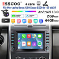 Carplay DAB+ Autoradio 2+64G Android13 Für Mercedes Benz A/B-Klasse B200 GPS KAM