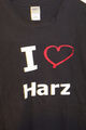 I Love Harz Broken T-Shirt Herren Gr. L  Schwarz Weiss Rot