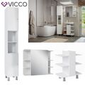 Badmöbel-Set Fynn Weiß 3 Teile Hochschrank Vicco