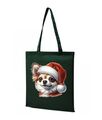 Tragetasche Einkaufstasche Beutel Tasche Chihuahua Tiermotiv Weihnachtstasche