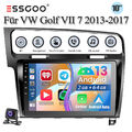 2+64G KAM 10" Autoradio Android 13 Carplay GPS Navi 2DIN Für VW Golf VII 7 13-17