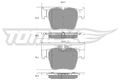 TOMEX Brakes Bremsbelagsatz Scheibenbremse TX 18-54 für MERCEDES GLC X253 C253